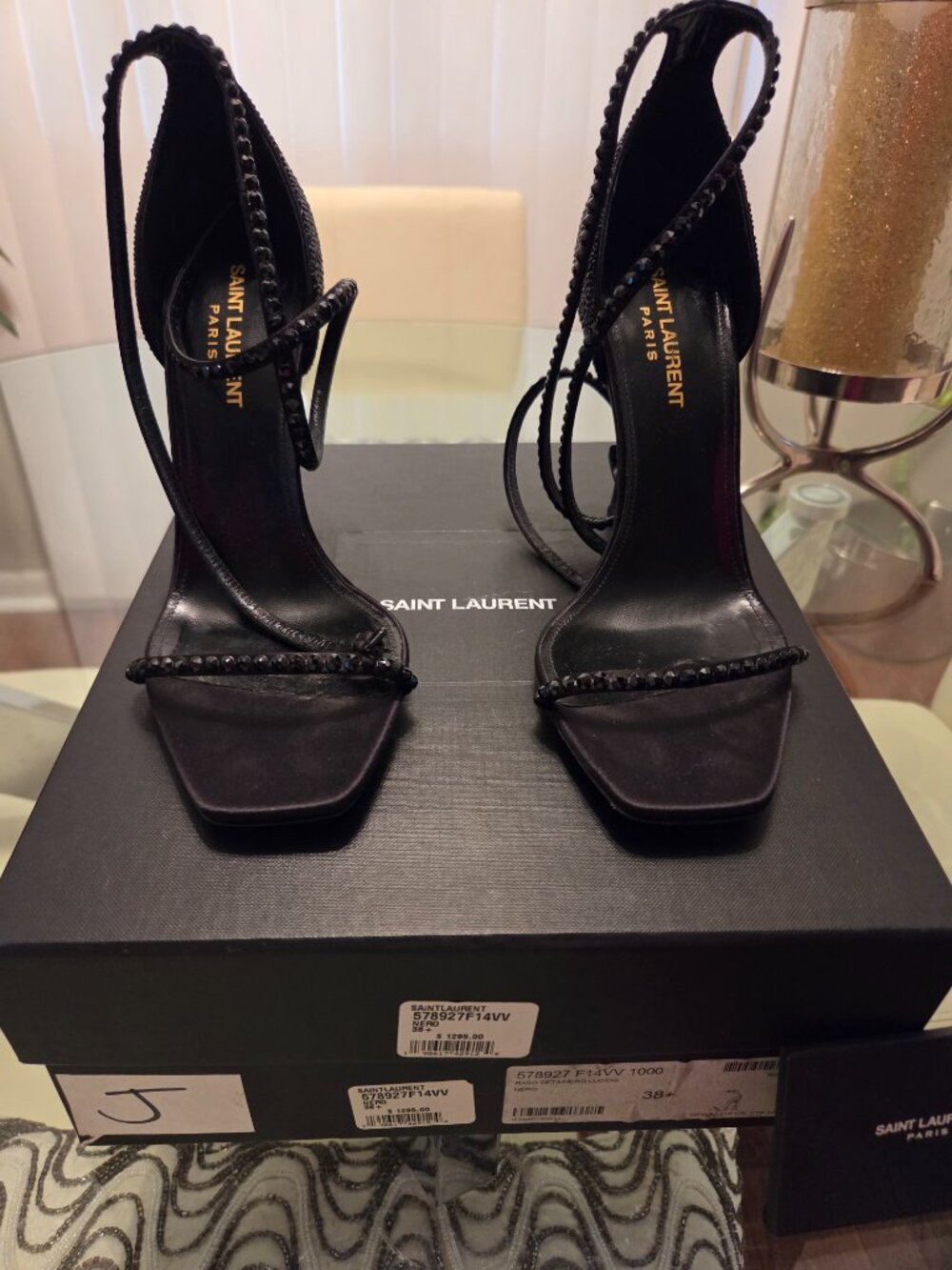 Saint Laurent Black Sandals - Picture 2 of 5